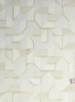 Papier Peint Philipp Plein 2 Z81012 Géométrique 3D Argent Glacé de Luxe, 10m²
