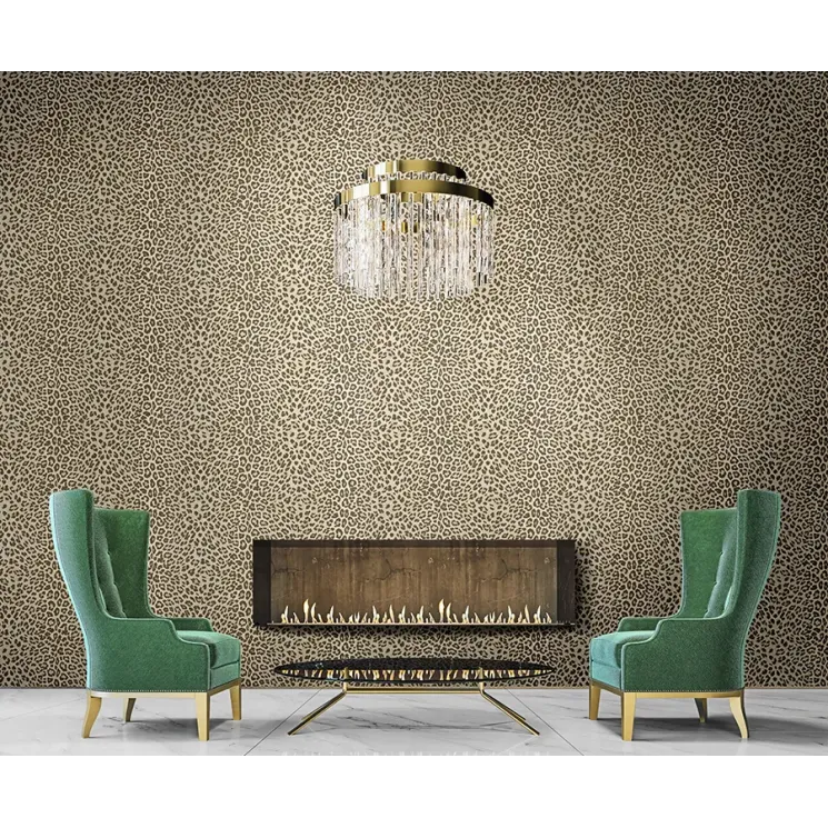 Philipp Plein 2 Z81028 Luxury Wallpaper with Leopard Pattern