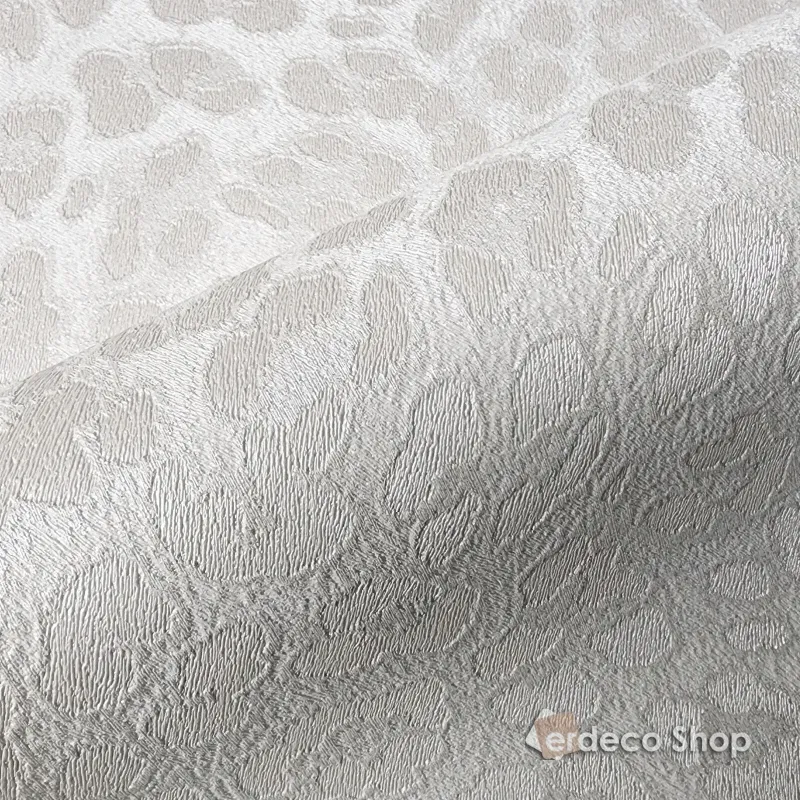Papier Peint Philipp Plein 2 Z81030 à Motif Léopard Blanc Cassé de Luxe
