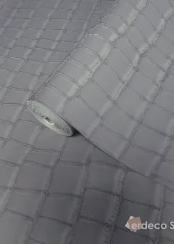 Philipp Plein 2 Z81036 Crocodile Skin Effect Dark Grey Luxury Wallpaper, 10m²