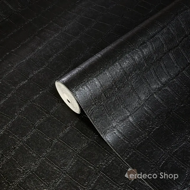 Papier Peint Philipp Plein 2 Z81037 à Effet Crocodile Noir de Luxe