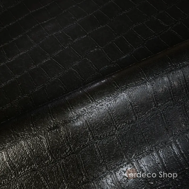 Papier Peint Philipp Plein 2 Z81037 à Effet Crocodile Noir de Luxe