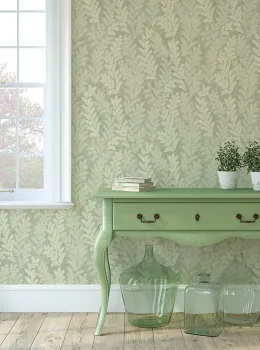 Papier Peint Satin Flowers Z66818 Motif Feuillage Naturel