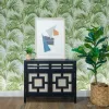 Papier Peint Satin Flowers Z66821 Feuilles de Palmier Tropicales