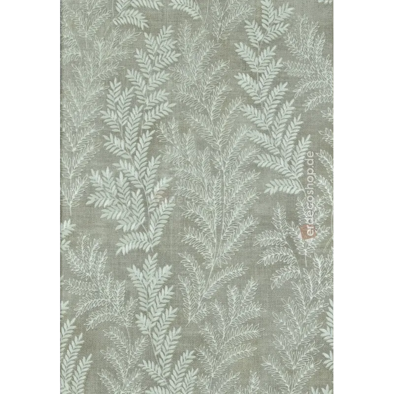 Satin Flowers Z66815 – Brown Leaf Pattern Natural Wallpaper