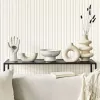 Satin Flowers Z66850 beige cream striped lattice wallpaper