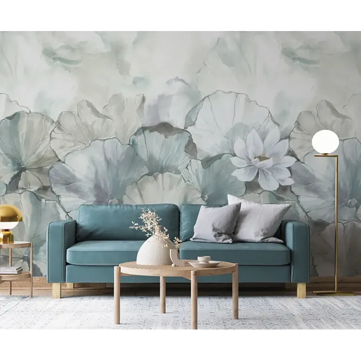 Zambaiti Parati Z66874 White Lotus Wall Panel