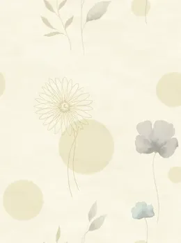 Satin Flowers Z66887 Pastel Neutral Floral Wall Panel
