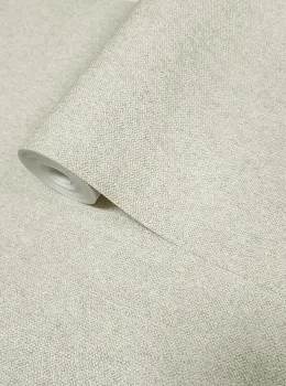Savana Z77526 Papier Peint Crème Beige Gris Chaleureux Tissu