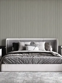 Savana Z77550 Beyaz Ahşap Slat Desenli Duvar Kağıdı 5m²