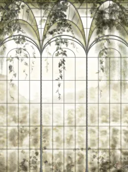 Savana Z77571 Stained Glass Tropical Wall Panel