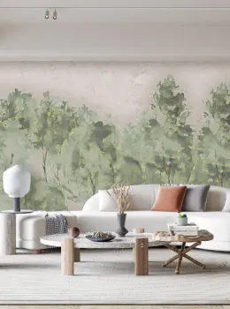 Savana Z77563 Sepia Forest Landscape Wall Panel