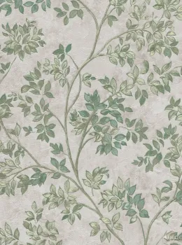 Tradizione Italiana Z21701 floral and leaf embossed wallpaper roll