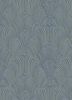 Tradizione Italiana Z21718 blue grey fan pattern wallpaper roll