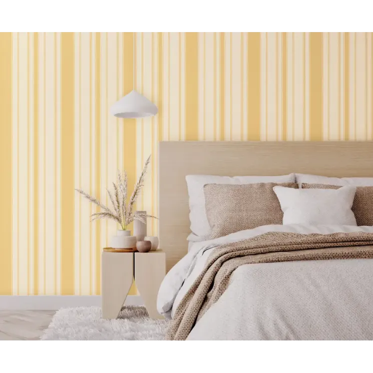 Tradizione Italiana Z21733 – Grey Vertical Striped Fabric Wallpaper