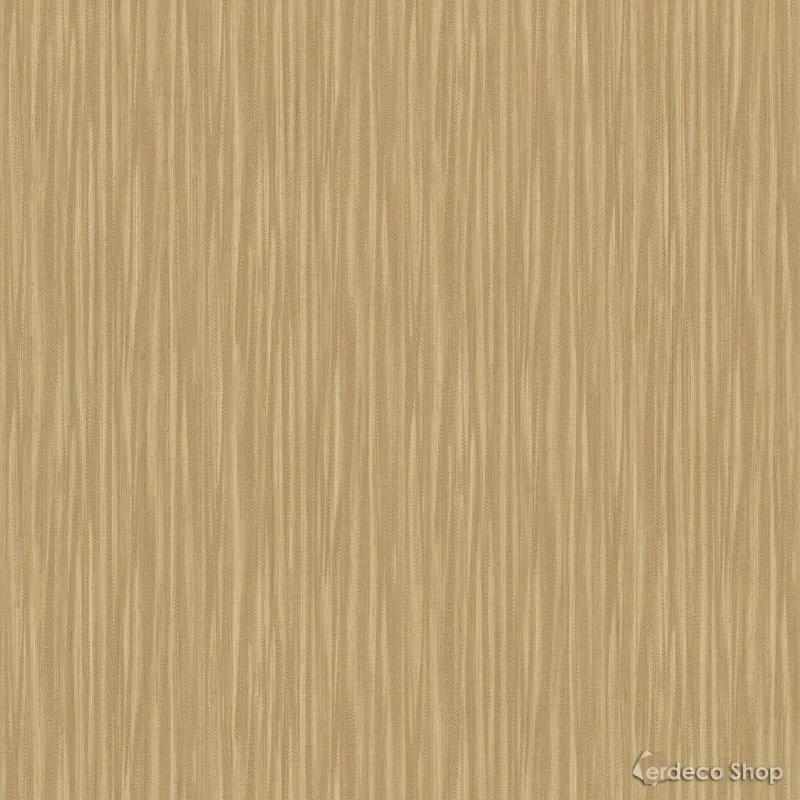 Papier peint en fibre intissée moderne à lignes verticales fines, aspect tissu, dans des tons marron clair et beige