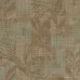 Trussardi 7 Z18913, Jutestruktur Tapete mit Tropischem Blattmuster, 7m²
