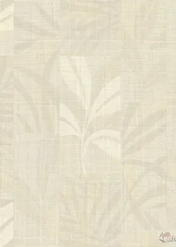 Trussardi 7 Z18917, Jute Textured Light Beige Tropical Leaf Pattern Wallpaper, 7m²
