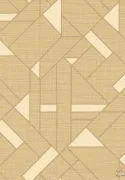 Trussardi 7 Z18948, Moderne Geometrische Beige Leinenoptik Tapete, 7m²
