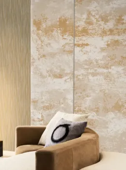Trussardi 7 Z18983 Panneau Mural Effet Enduit Vieilli Beige Marron