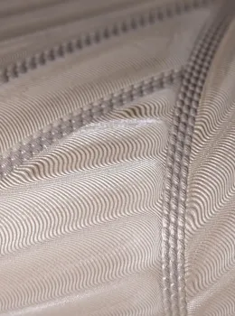 Trussardi 7 Z18904, Kabartmalı Yaprak Desenli Krem Duvar Kağıdı, 7m²