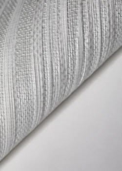 Trussardi 7 Z18907, Embossed Leaf Pattern Light Grey Wallpaper, 7m²