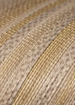 Trussardi 7 Z18912, Fabric Textured Light Brown Striped Wallpaper, 7m²