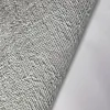 Papier peint en fibre intissée moderne uni à texture lin dans des tons vert menthe clair et gris clair