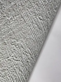 Trussardi 7 Z18919, Keten Dokulu Mint Yeşili Düz Duvar Kağıdı, 7m²