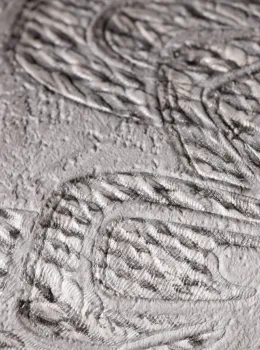 Trussardi 7 Z18935, Kabartmalı Gri Damask Desenli Duvar Kağıdı, 7m²