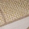 Papier peint intissé à motif géométrique moderne, texture lin, tons beige et crème clair