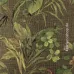 Trussardi 8 Z30332, Tropische Blumen Braun Hintergrund Tapete, 7m²