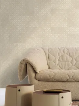 Trussardi 8 Z30350, Hellbeige Geometrische Muster Tapete, 7m²