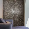 Trussardi Z30360 Coffee Infinity wall panel: Coffee tones, ray pattern creating an infinity effect.