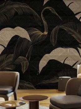 Trussardi 8 Z30370, Ibis Pattern Wall Panel, 18m²