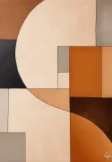 Trussardi 8 Z30376, Geometrik Sanat Duvar Kağıdı Paneli, 9m²