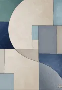 Trussardi 8 Z30378, Geometrik Sanat Duvar Kağıdı Paneli, 9m²
