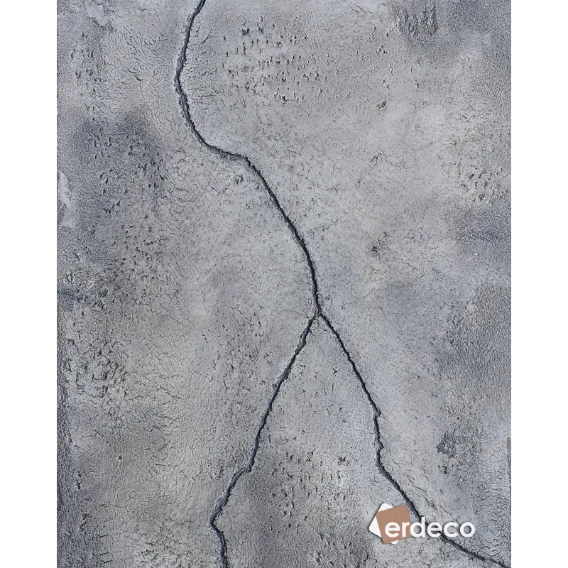 Antikes graues, mit einem ausgeprägten Rissbeton-Effekt, texturiertes dekoratives Wandgestaltung E110.