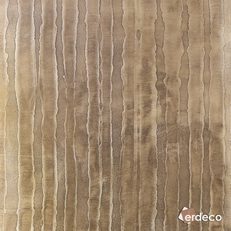 Dekorative Wandgestaltung E122 in kaffee-farbenen Antik-Tönen, mit vertikalem Bambusmuster und Textur.