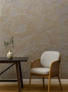 Açık Kahve Taş Dokulu Duvar Tasarımı m², E102