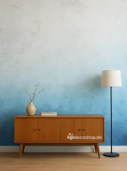 Blue-to-Off-White Transition Effect Concrete Wall Design m², E111