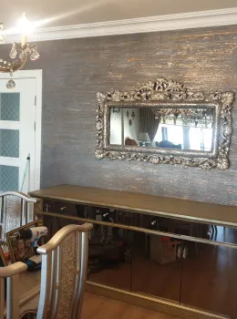 Horizontal Anthracite Bronze Striped Decorative Wall Design m², E133